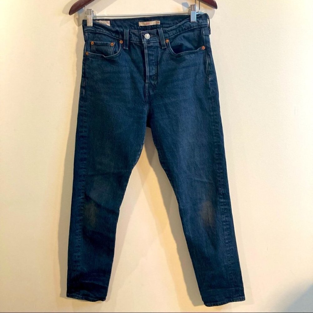 LEVI’S Sz 28 Wedgie Premium Denim Dark Wash High Waist Jeans